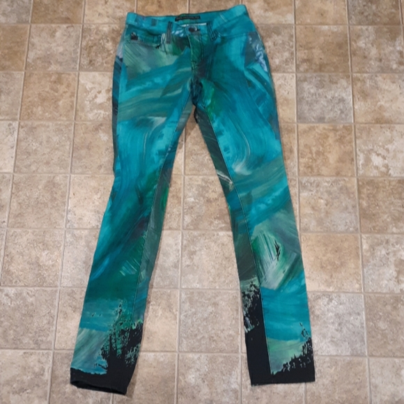 J Brand Christopher Kane Abstract Skinny Jeans. - Picture 2 of 8